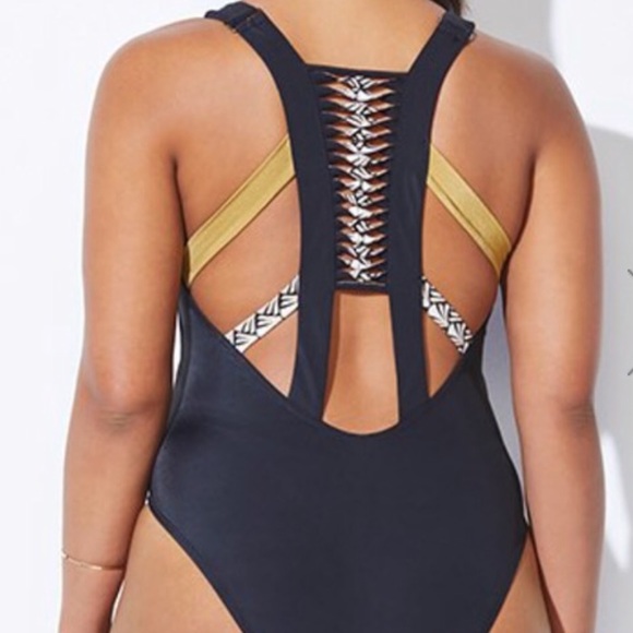 Ashley Graham X S4A NWOT Cats Meow One-Piece, 4 - Picture 4 of 9